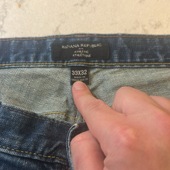 Dark dark blue banana republic jeans - Picture 2 of 5